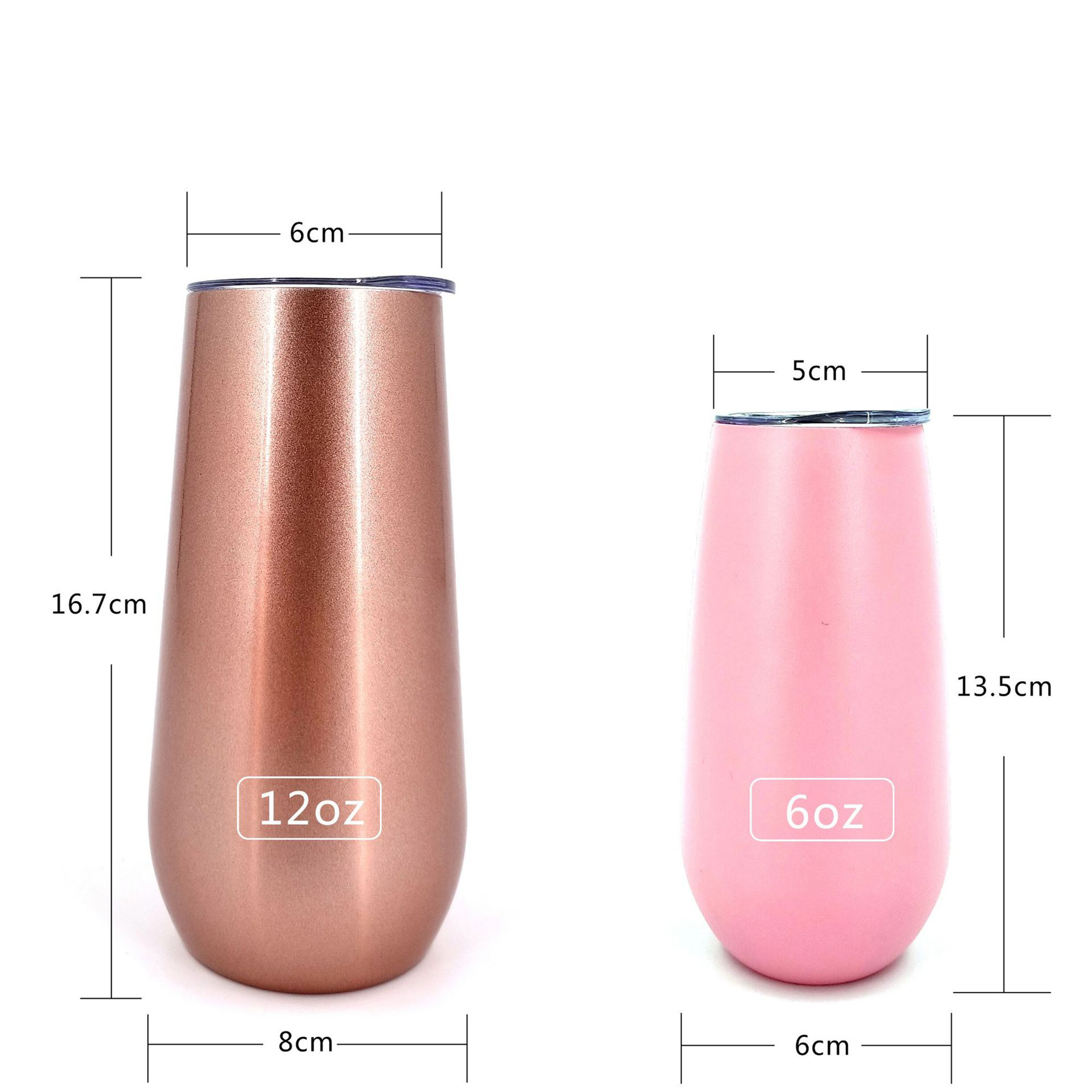 6oz Vacuum Insulated Champagne Lid Tumbler 4