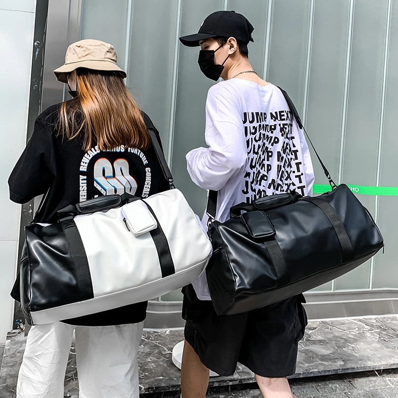 PU Travel Sports Duffel Bag & Yoga Gym Weekender Handbag 6