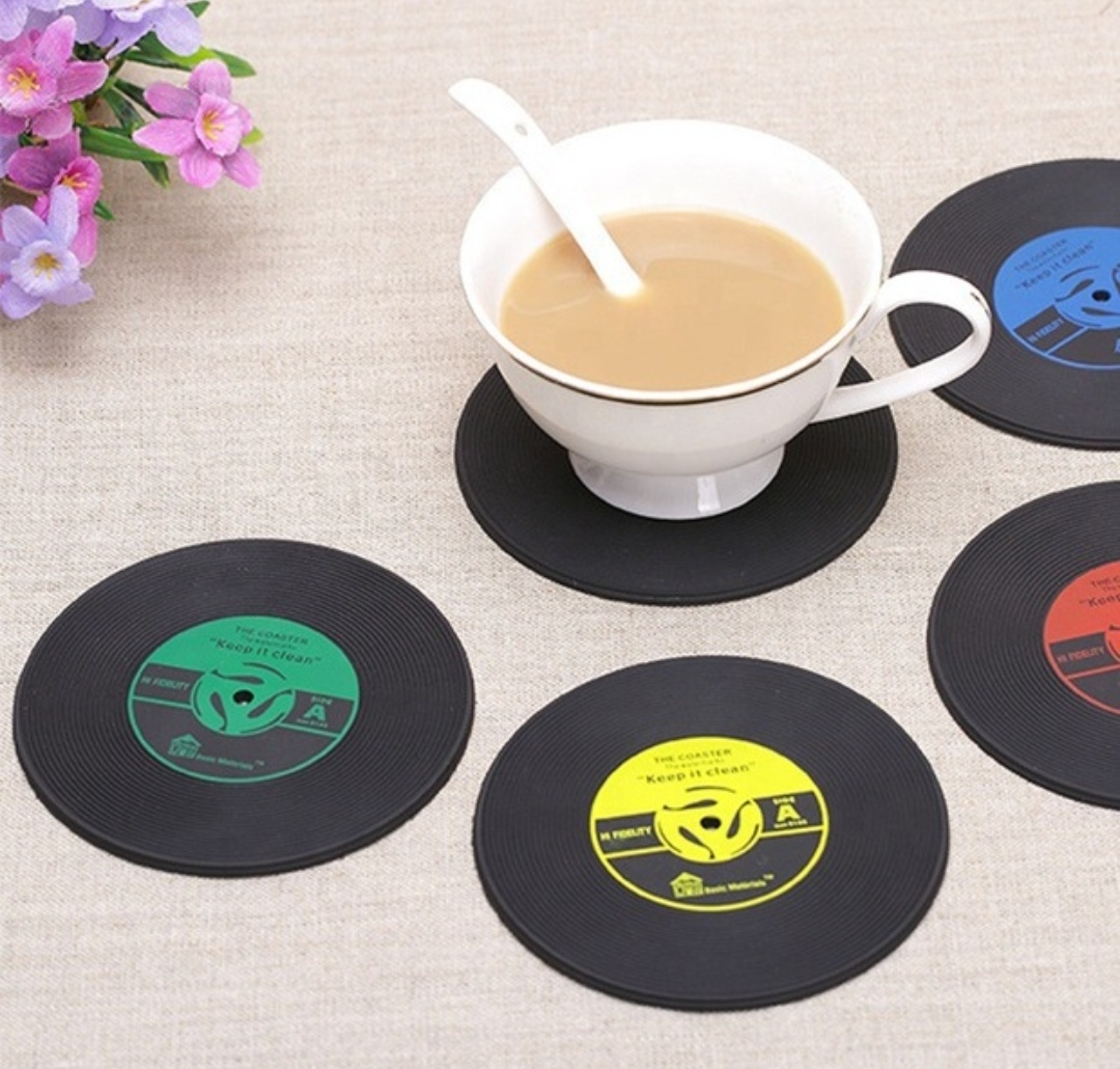 Retro Vinyl CD Coasters 2
