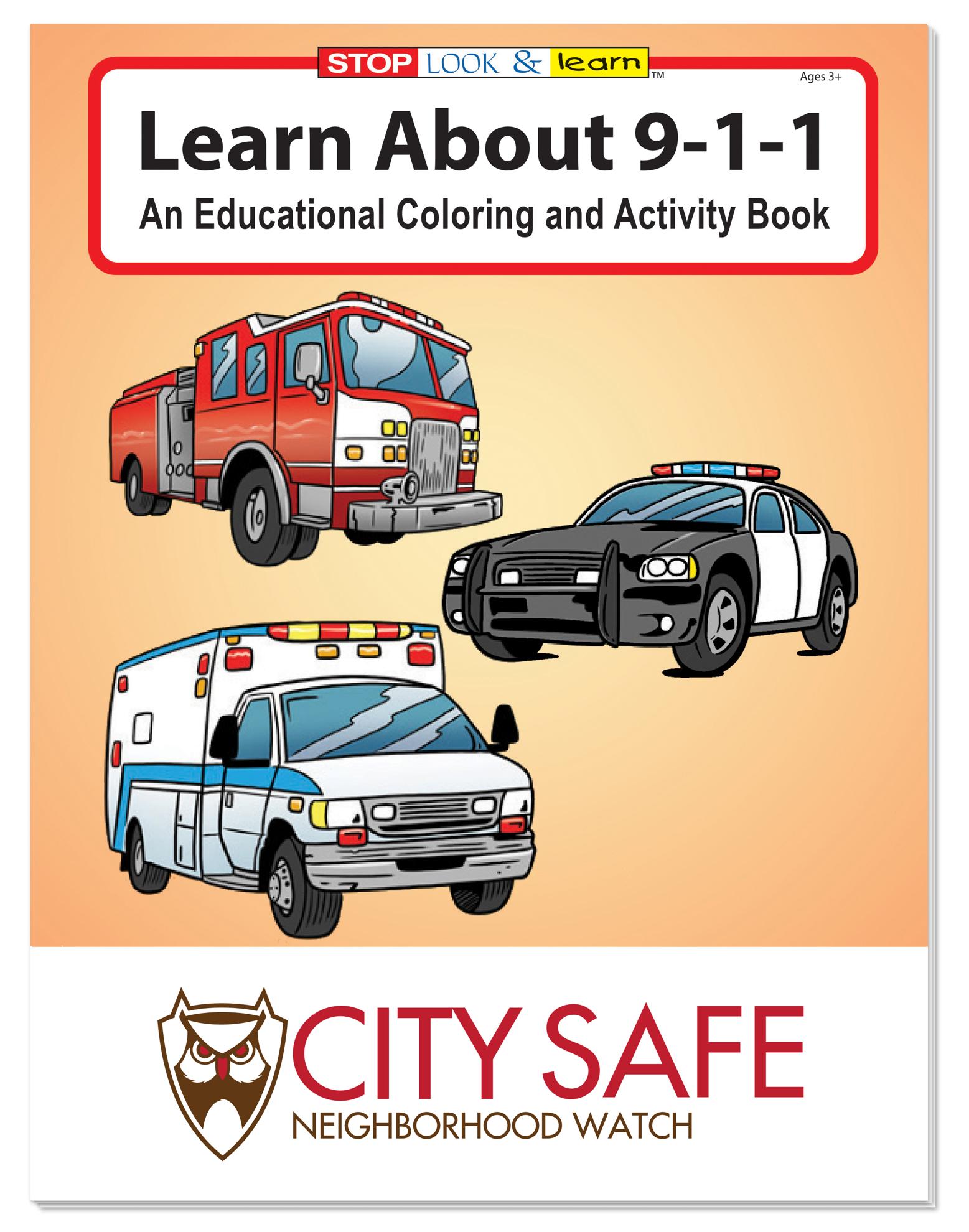 Coloring Book: Learn About 911 2