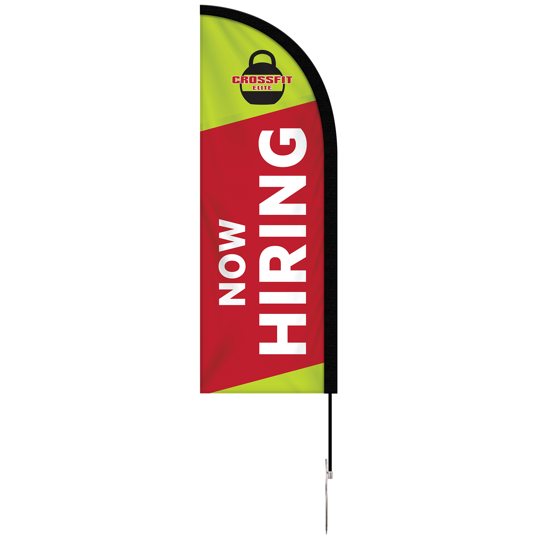 6' Double Sided Portable Half Drop Banner w/ Hardware Set 6