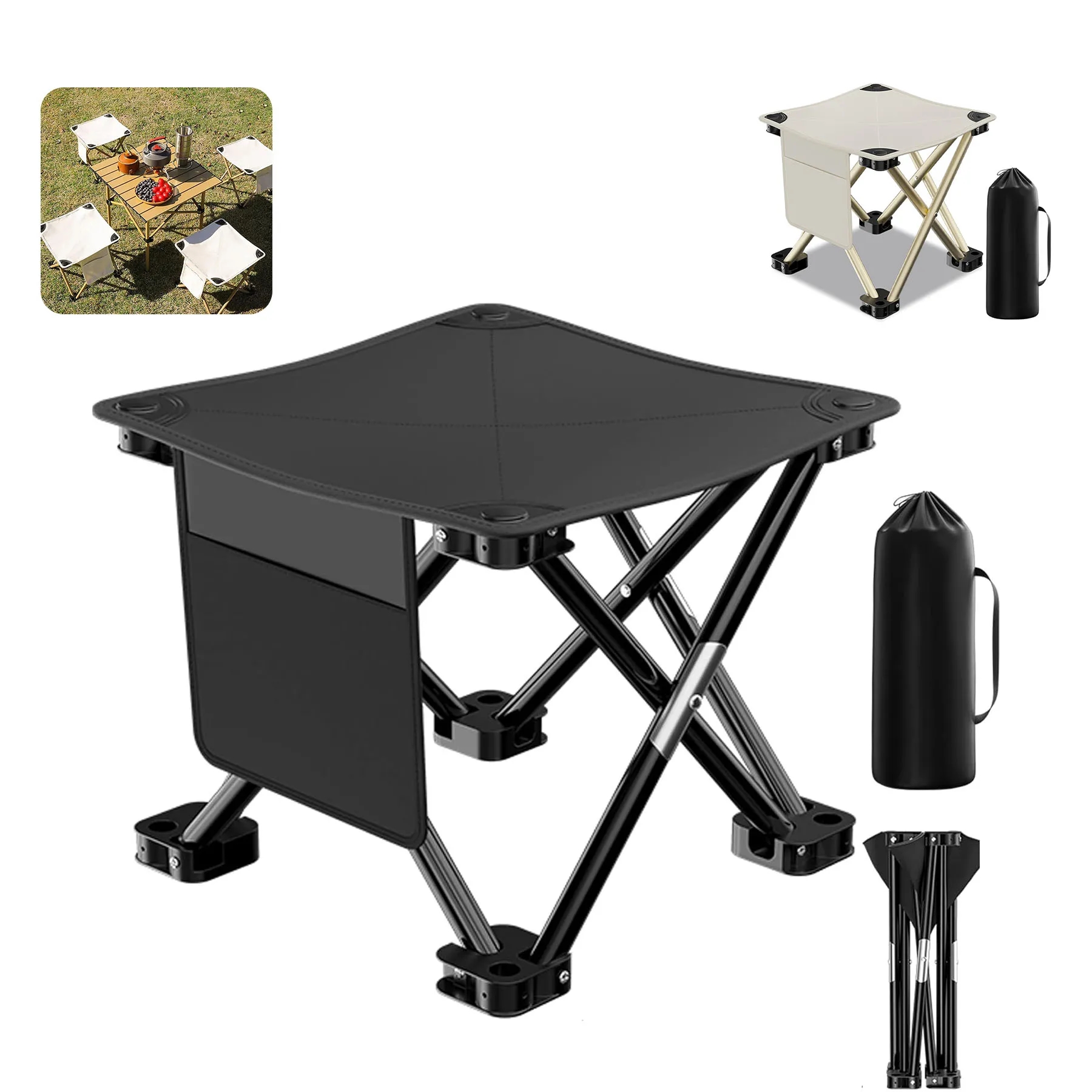 13 Inch Portable Folding Stool 3
