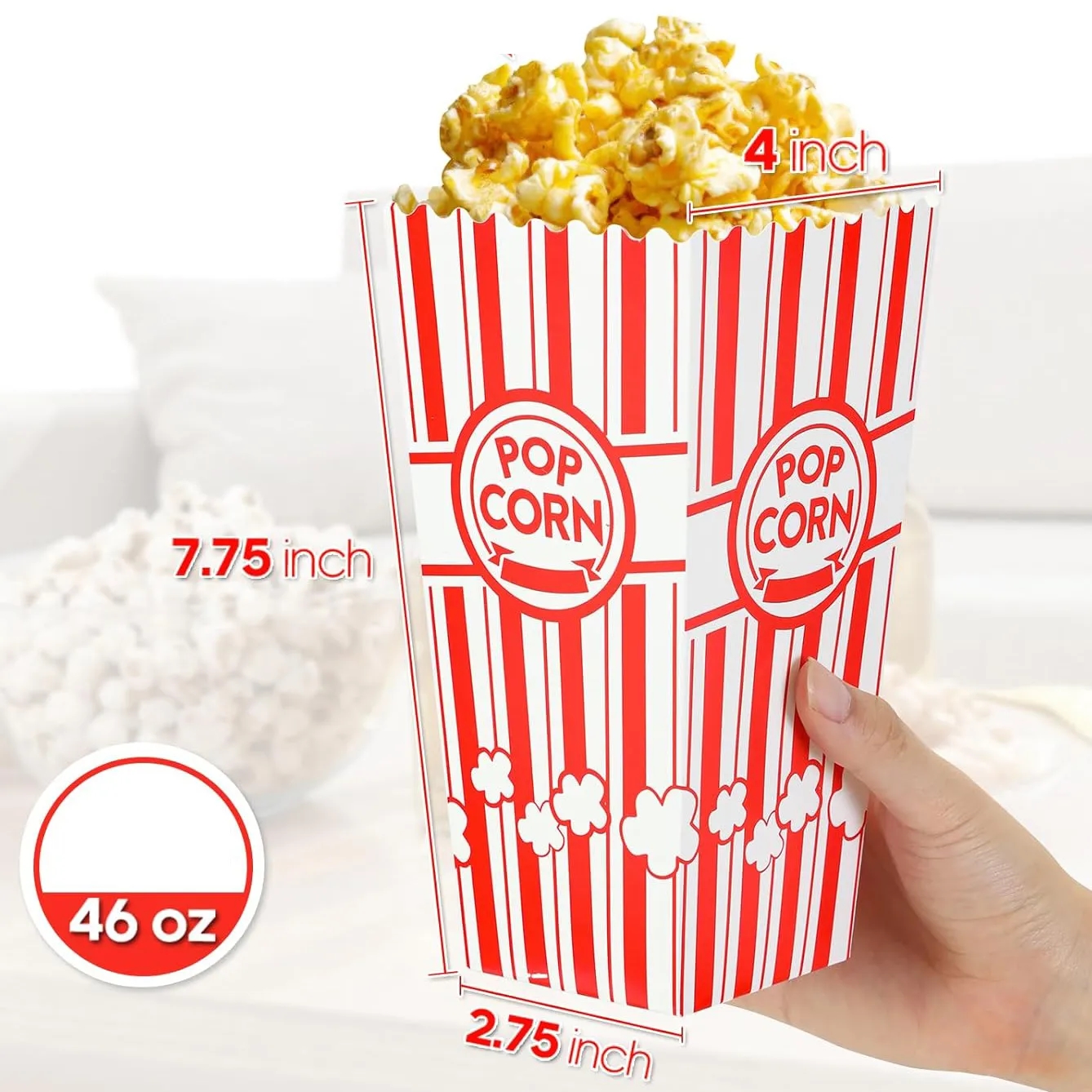46oz Movie Theater Popcorn Box 2