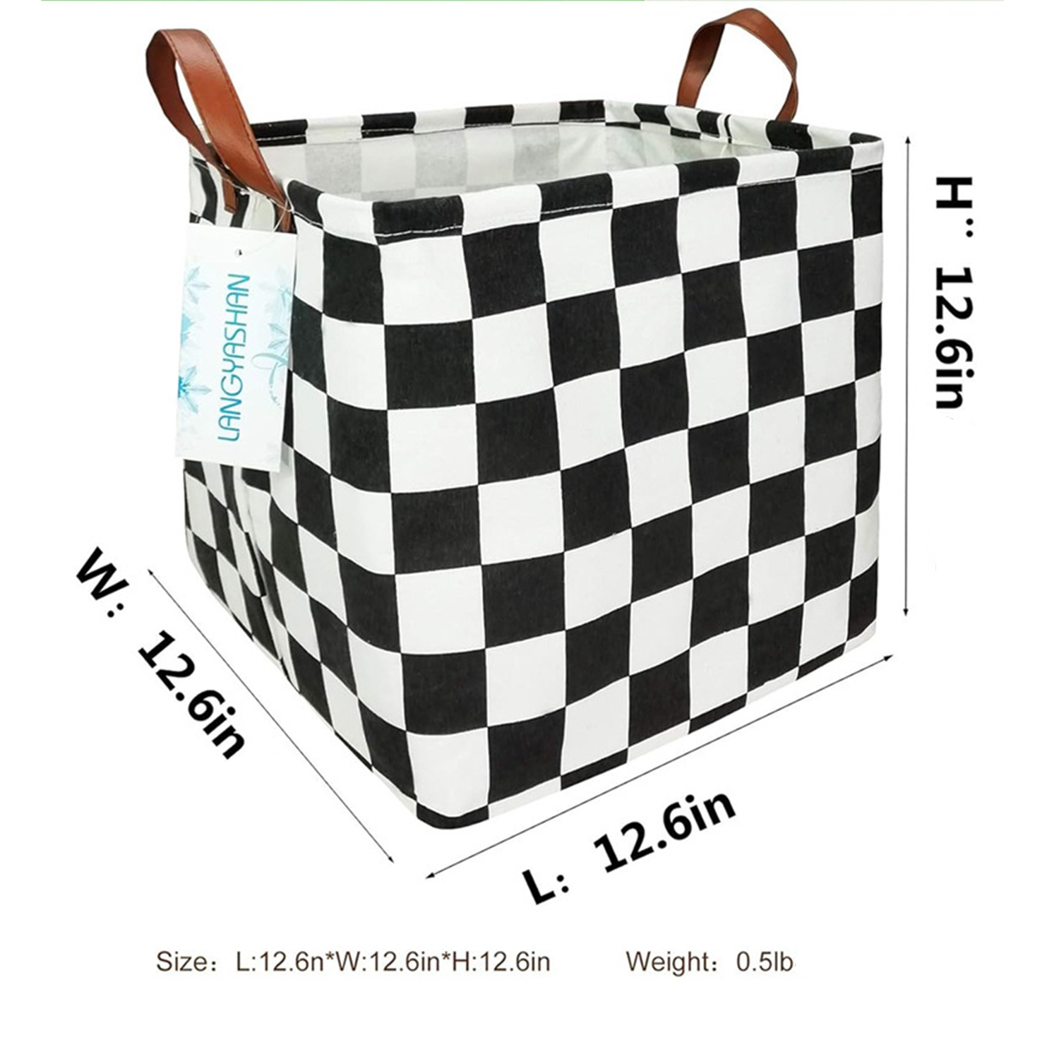 Waterproof Canvas Home Storage Basket 6