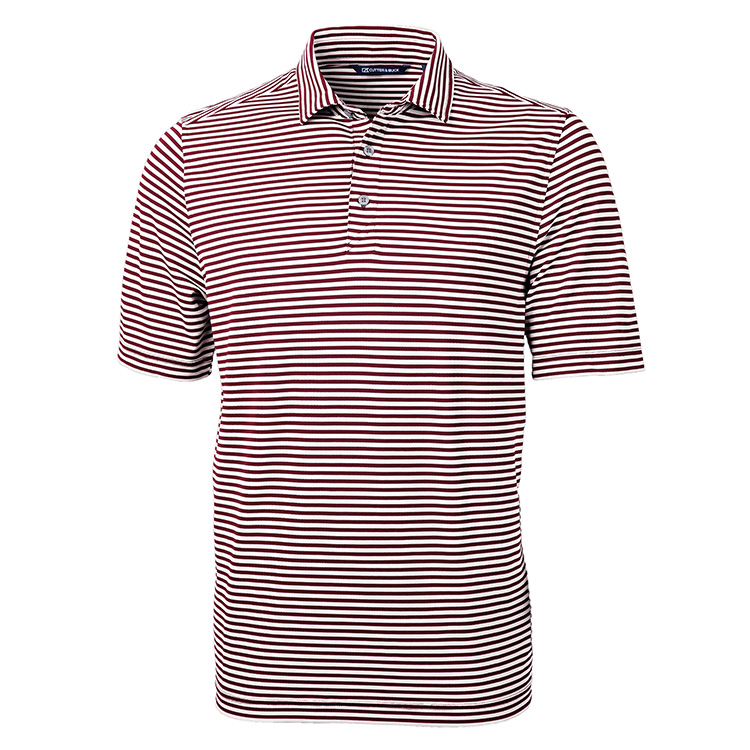 Cutter & Buck Virtue Eco Pique Stripe Recycled Men's Polo 10