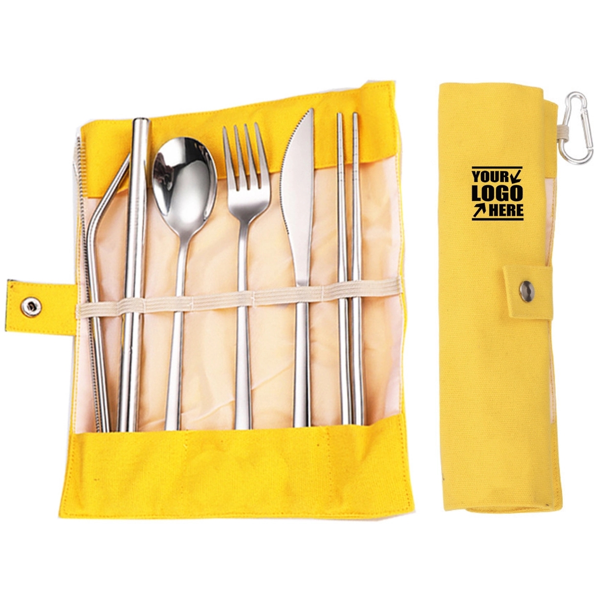 Portable 7 pcs Stainless Steel Cutlery Set 4