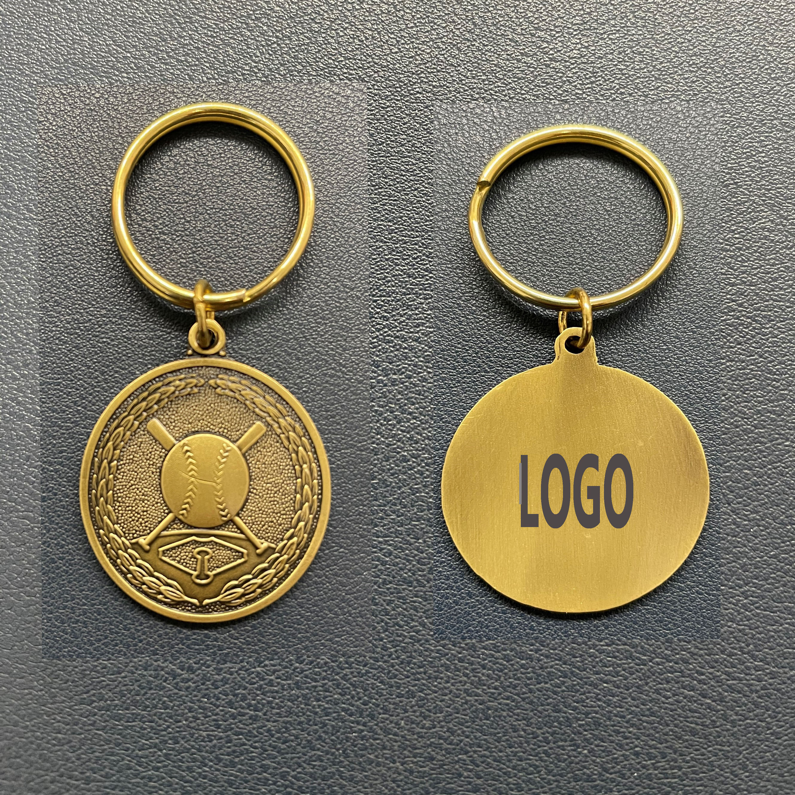 Bronze Baseball Key Chain 1