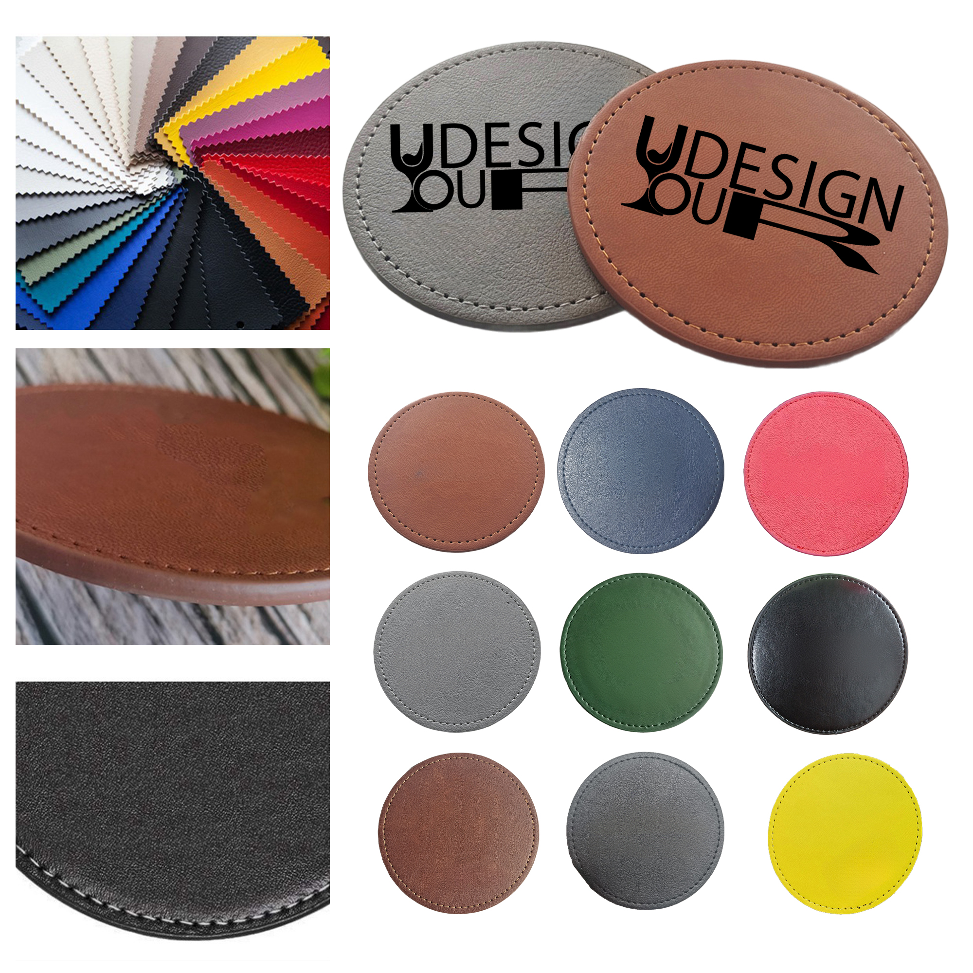 Custom PU Leather Coaster for Stylish Protection 2