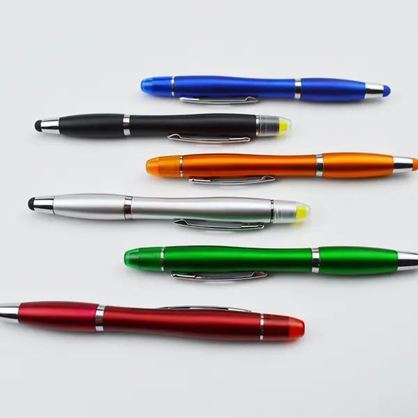 Curvaceous Metallic Stylus Highlighter Pen 6