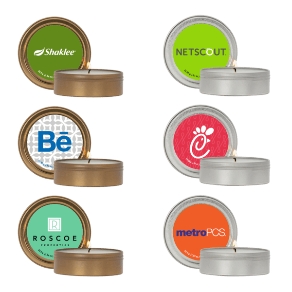 2 oz. Scented Candle in Screw-Top Metal Tin