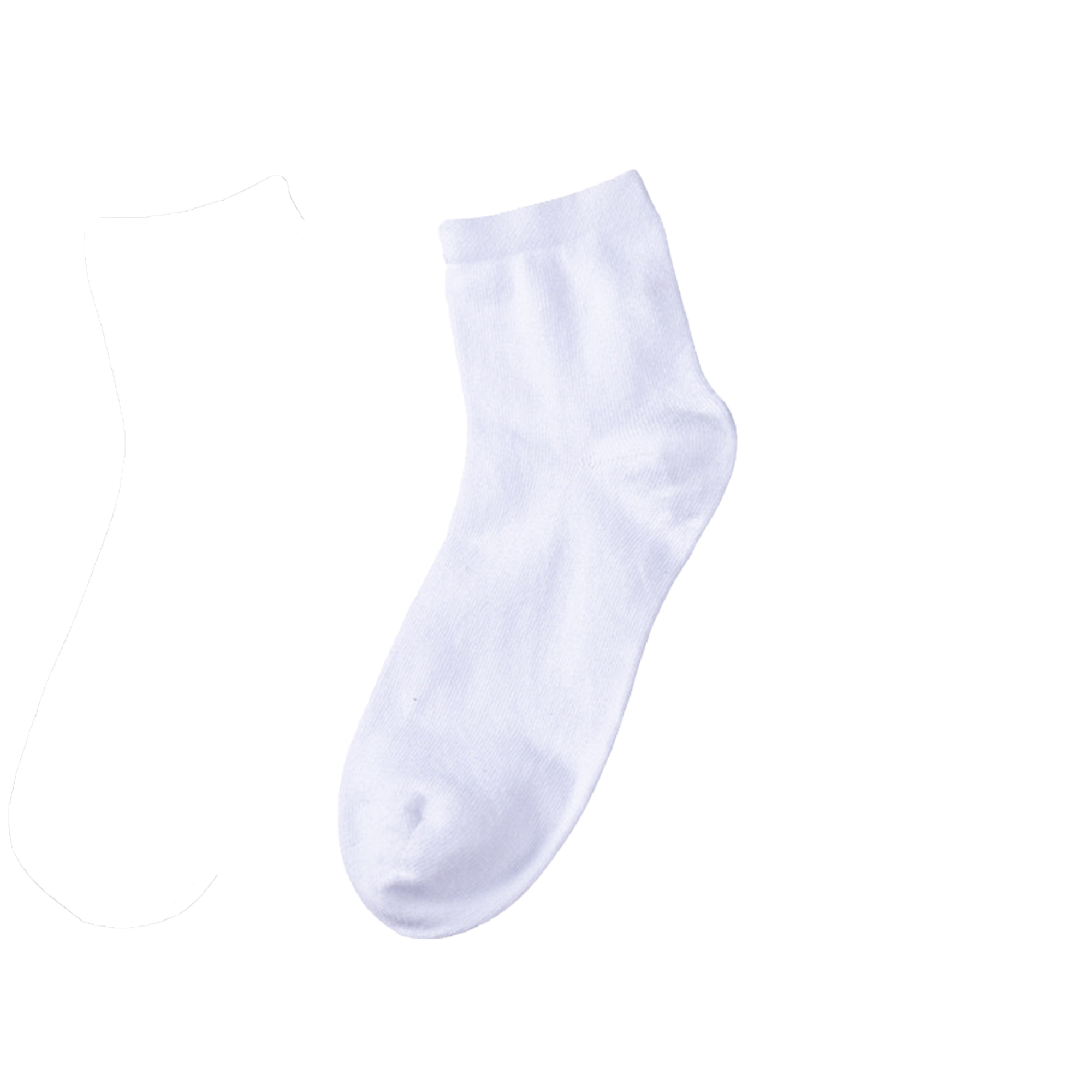 Unisex Cotton Moisture Wicking Sock 10.2" x 4" 2