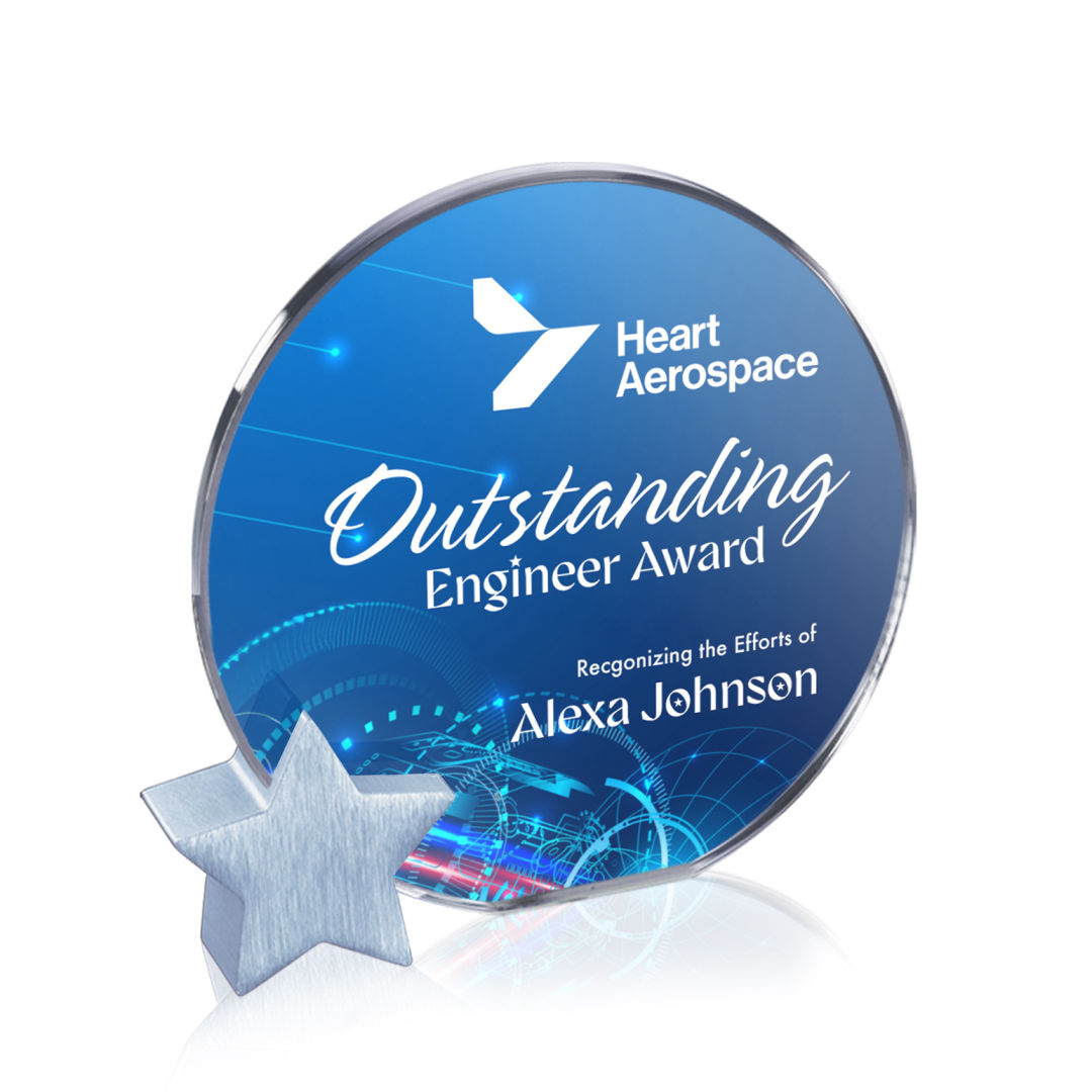 Verdunn VividPrint™ Award - Starfire/Silver Star 5