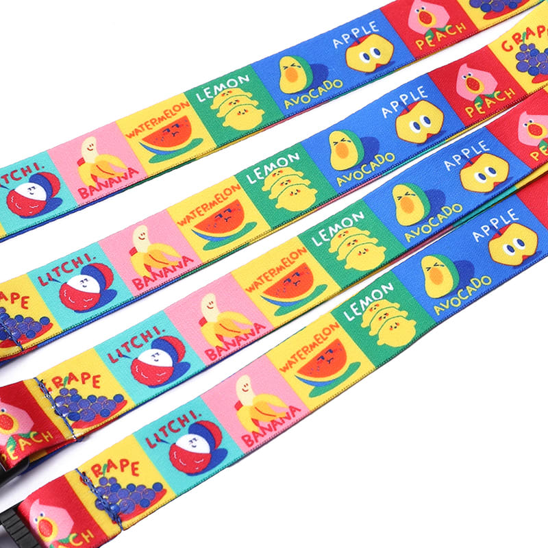 ID Badge Reel Full Color Lanyards With Badge Holder 5