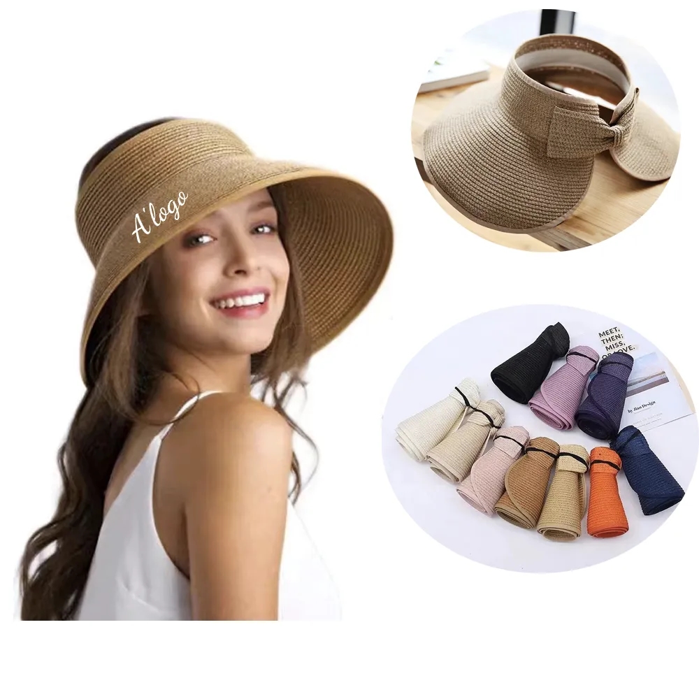 Foldable Straw Sun Visor 1