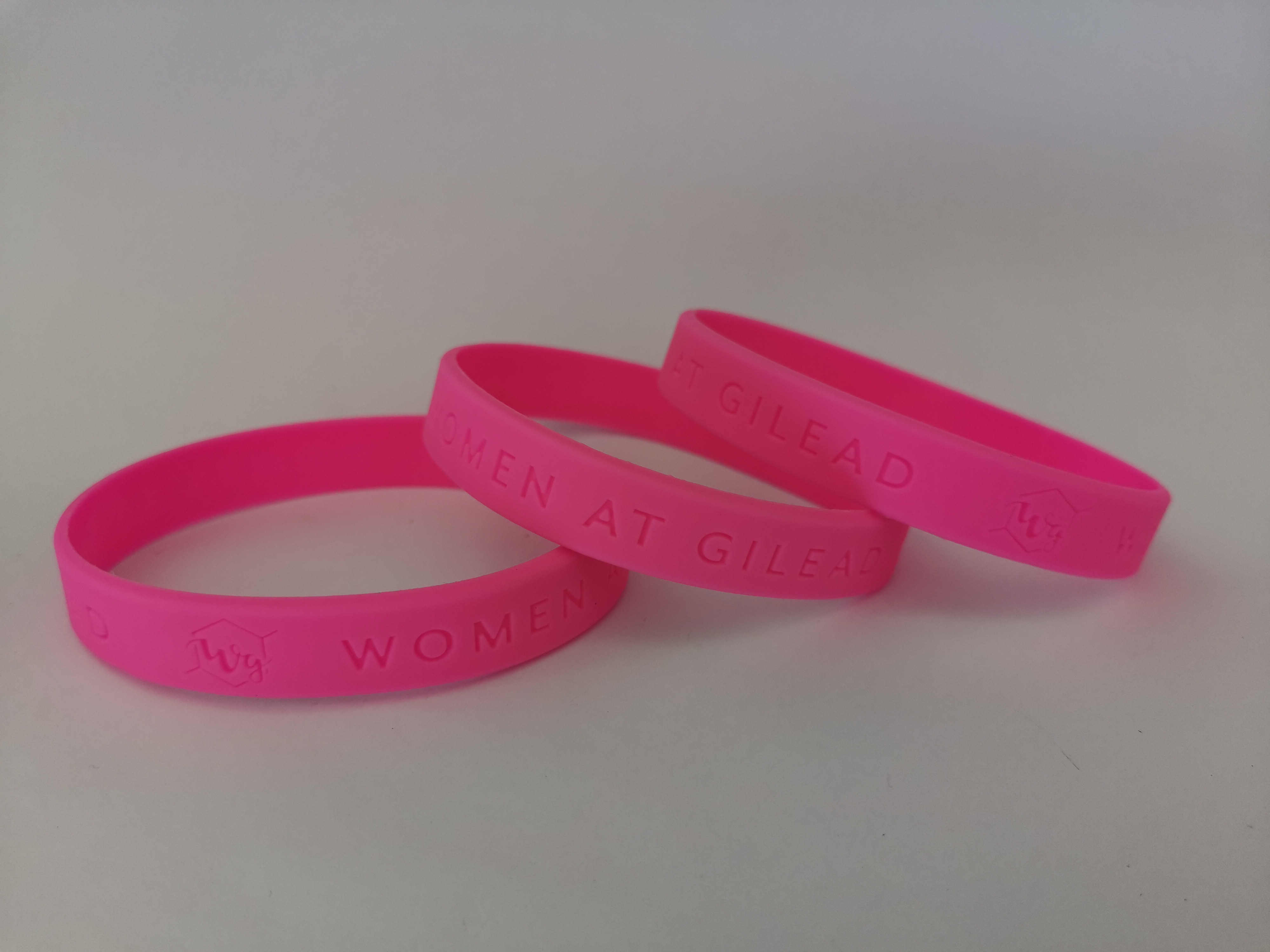 2 Inch Debossed Silicone Wristband 4