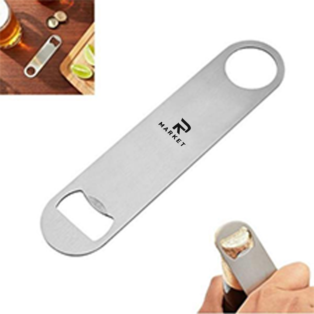 Heavy Duty Stainless Steel Flat Bottle Opener 1
