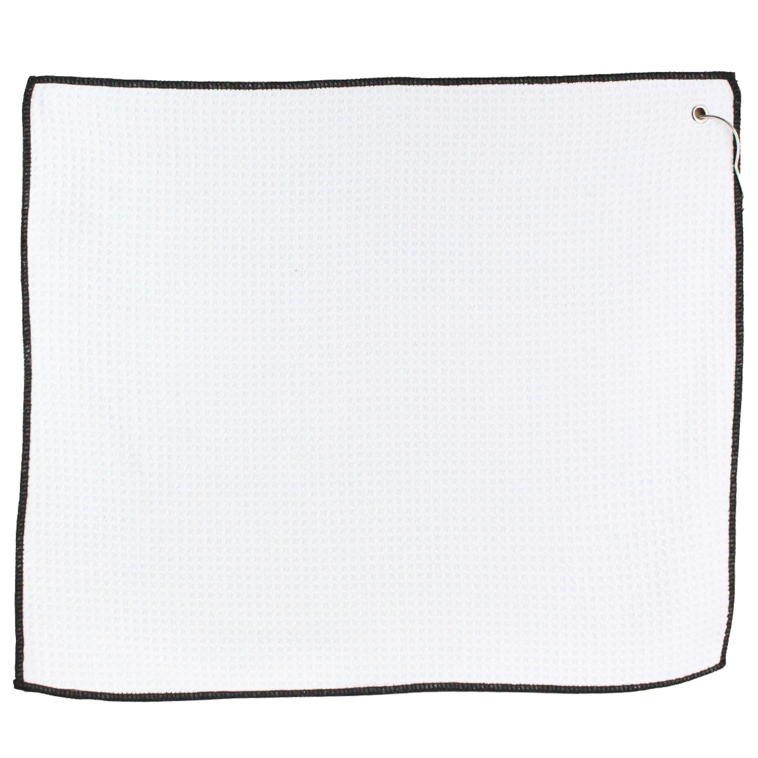 15" X 18" RPET Waffle Golf Towel with Hook & Grommet 2