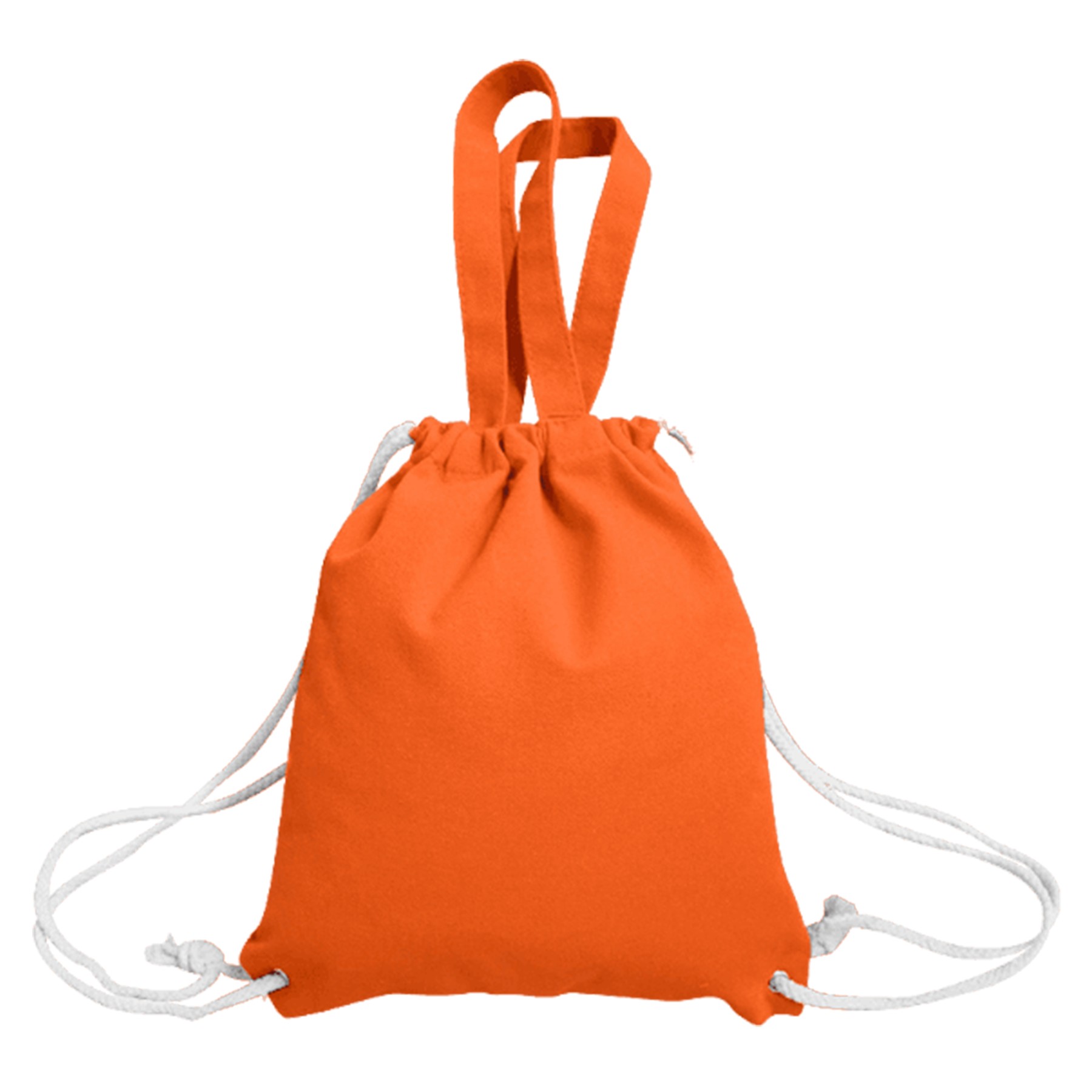 11.81X13.8 Inch Canvas Drawstring Backpack 1