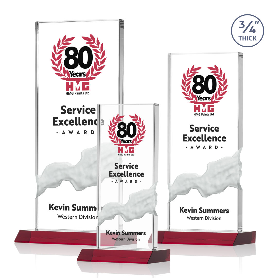 Poole VividPrint™ Award - Red 2