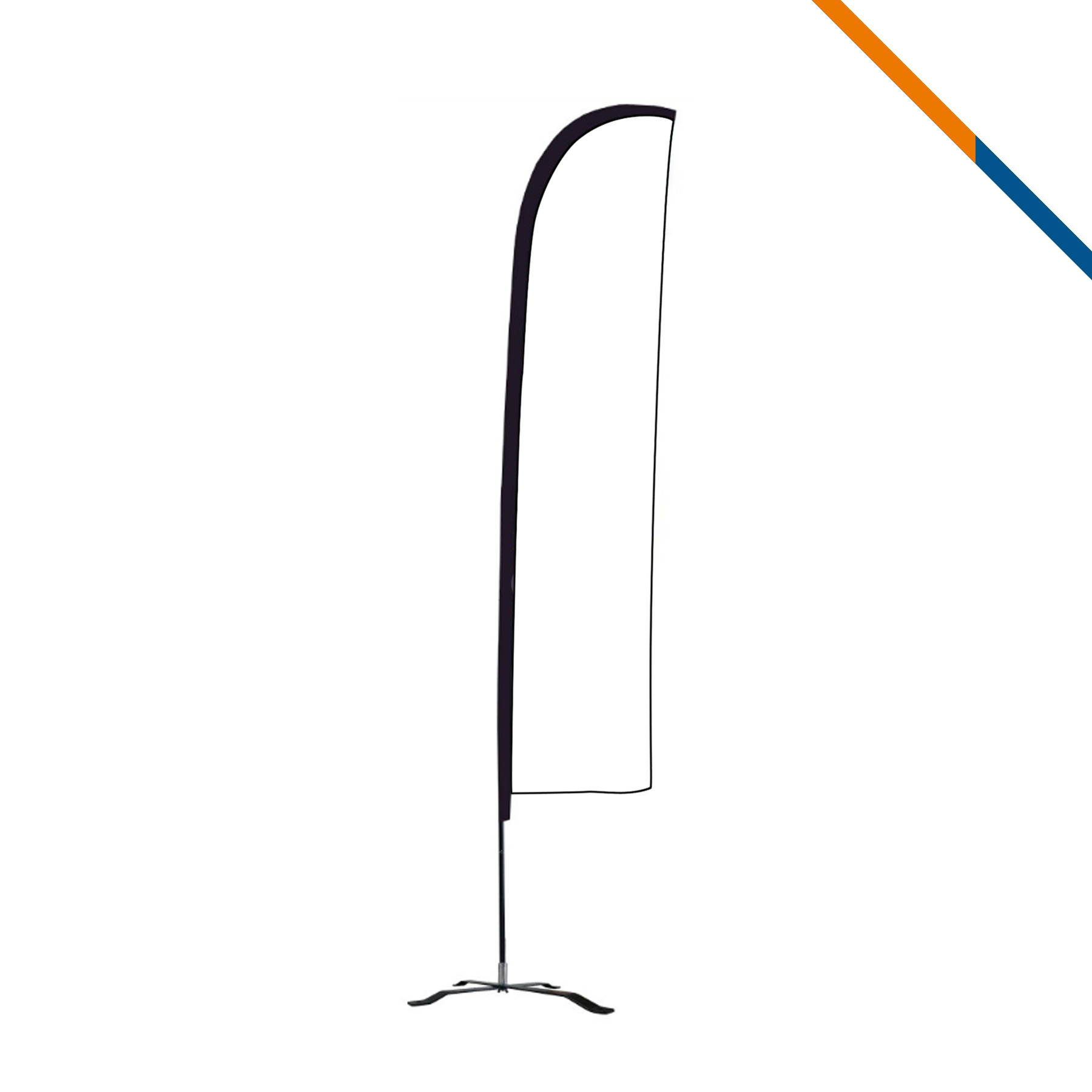 13' Rivo Single-Sided Straight Flag 4