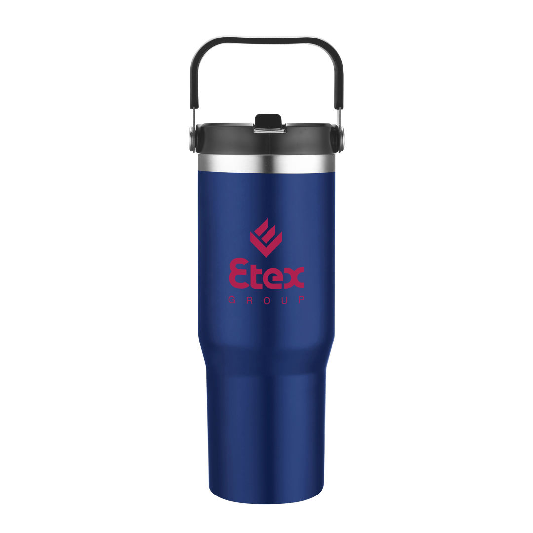 Belinda Vacuum Travel Mug w/ Carrier - 30oz, custom tumbler with logo imprint 7