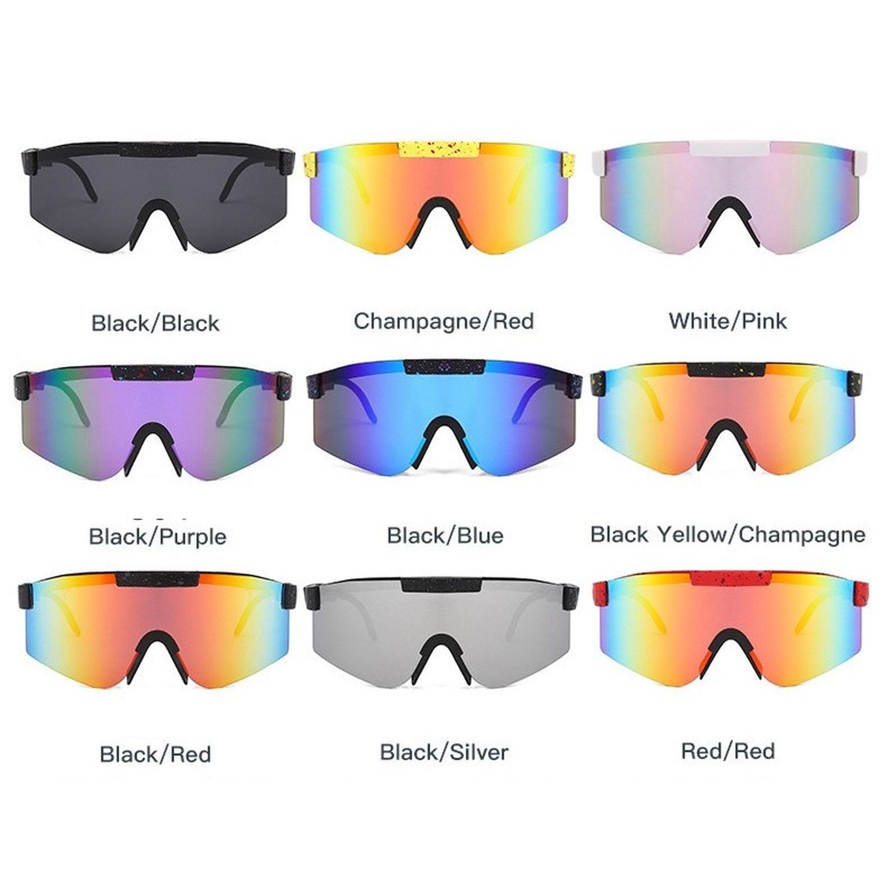Oversized Sunglasses Uv Protection Cycling Eyeglasses Goggles 10