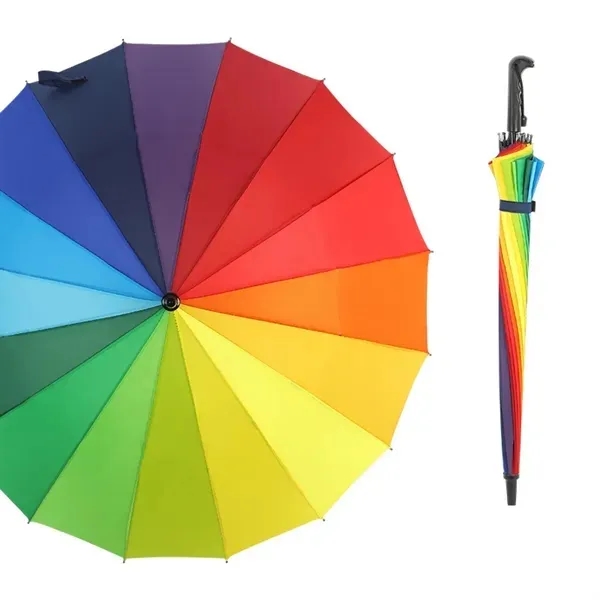 Automatic Open 45-Inch Windproof Umbrella with 16 Ribs 5