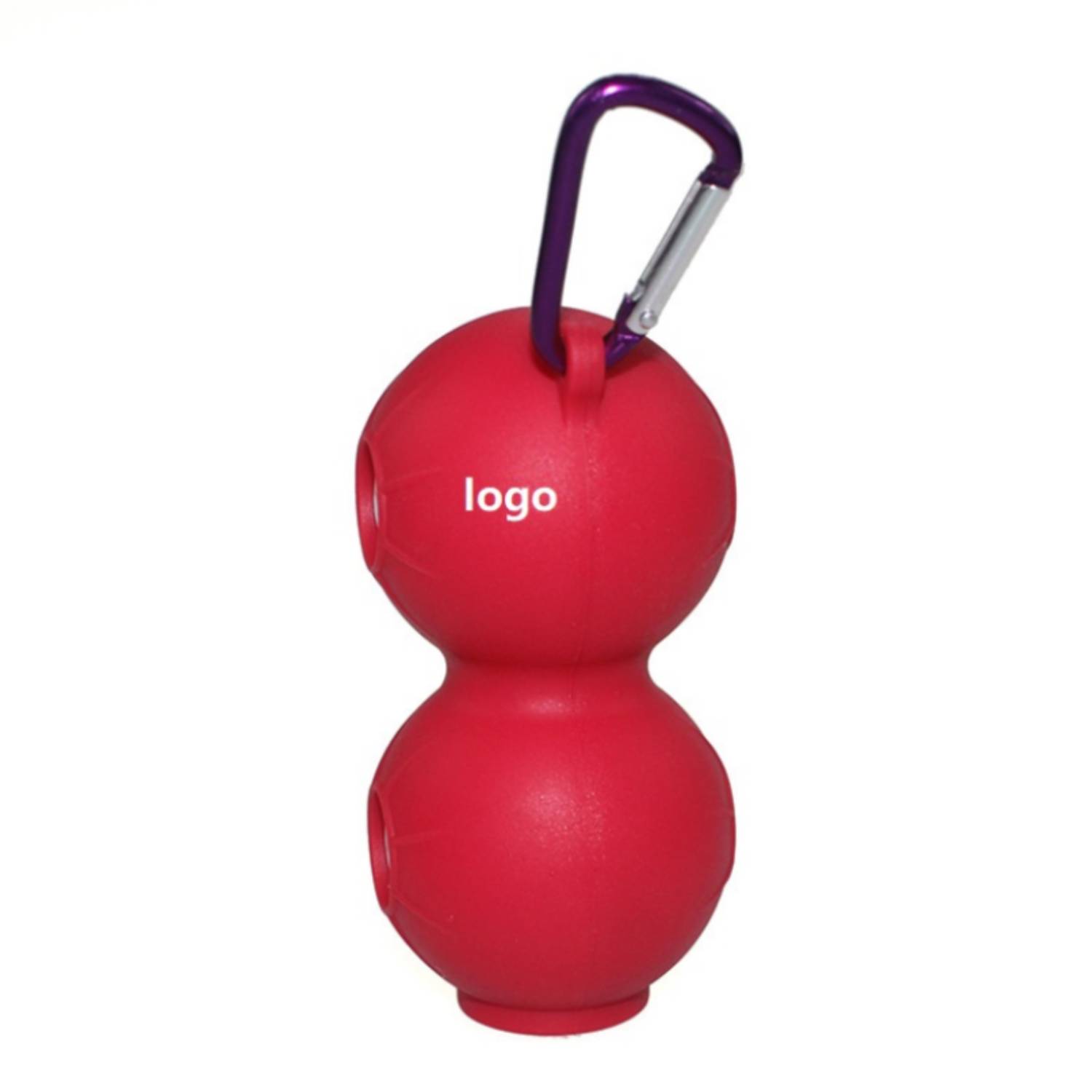 Duo Silicone Golf Ball Holder with Carabiner 4