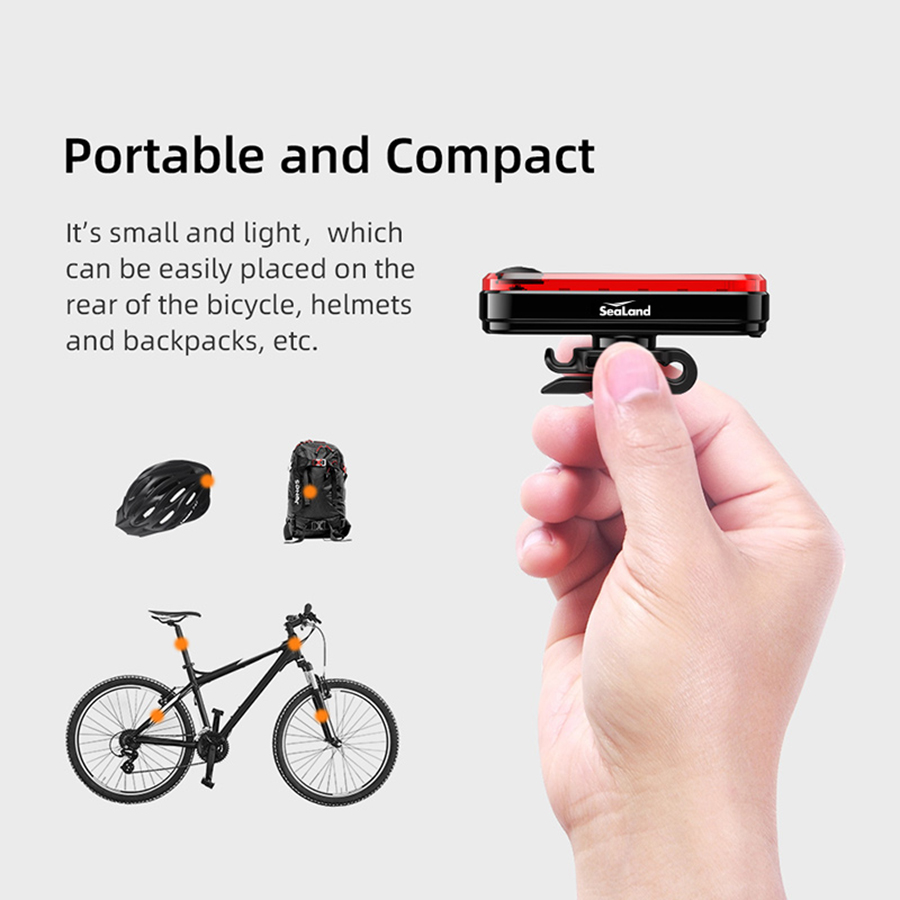 USB Rechargeable Bike Tail Light – High-Intensity Red LED Fits Bike, Helmet & Backpack 2