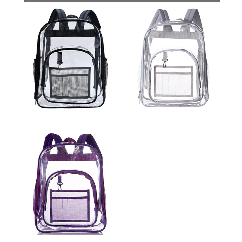 Clear PVC Backpack for Women Men 13
