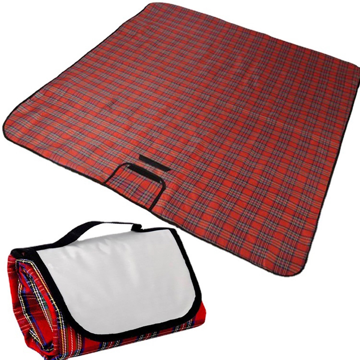 Picnic Blanket Sand Proof And Waterproof Portable 59"X59" 5
