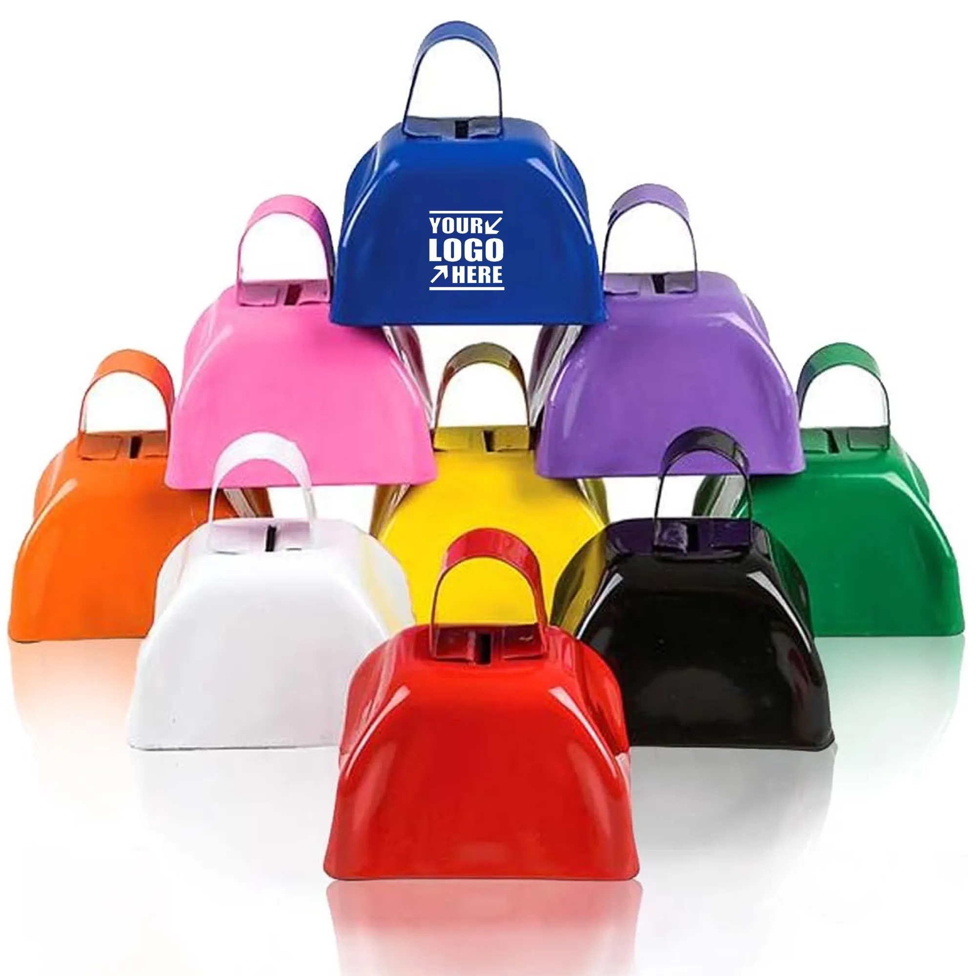 3 Inch Metal Cow Bell Noise Maker with Handle 2