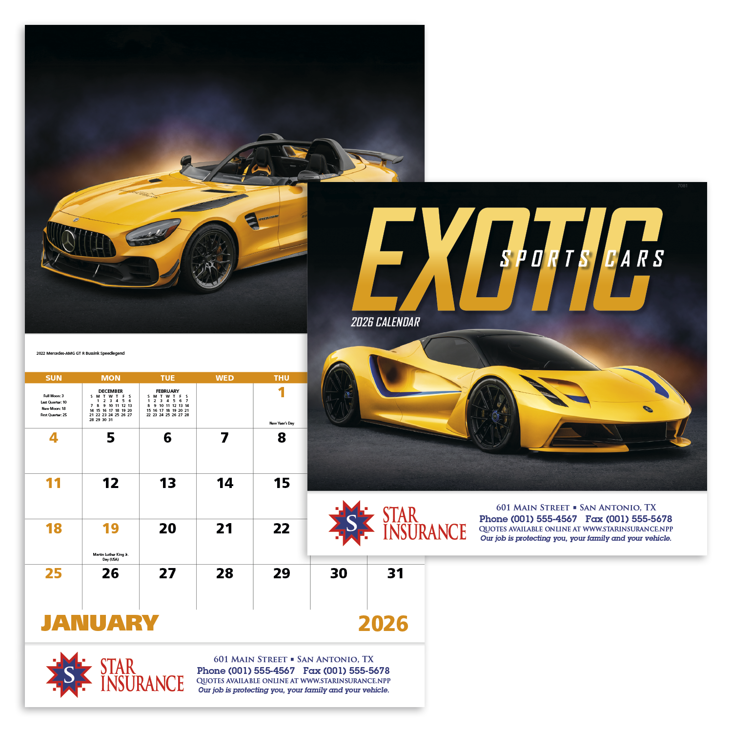 Good Value™ Exotic Sports Cars - Stapled Calendar 19