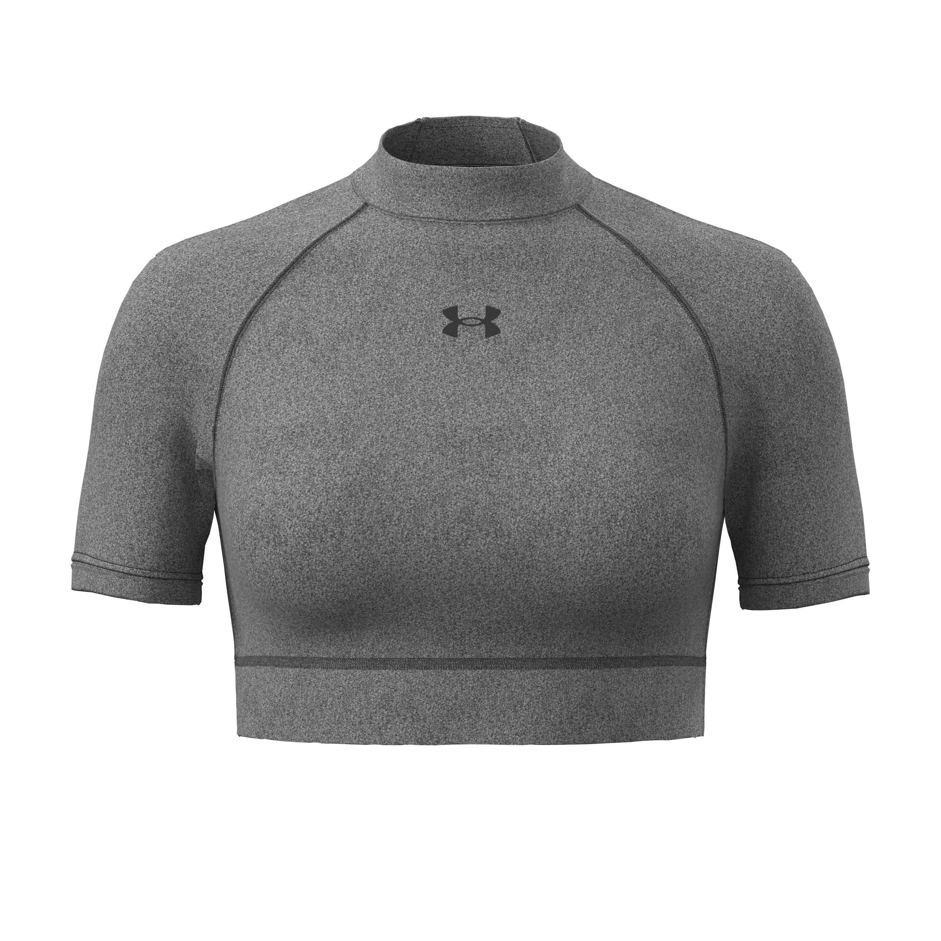 HeatGear Women's Crop Mock Short Sleeve 4