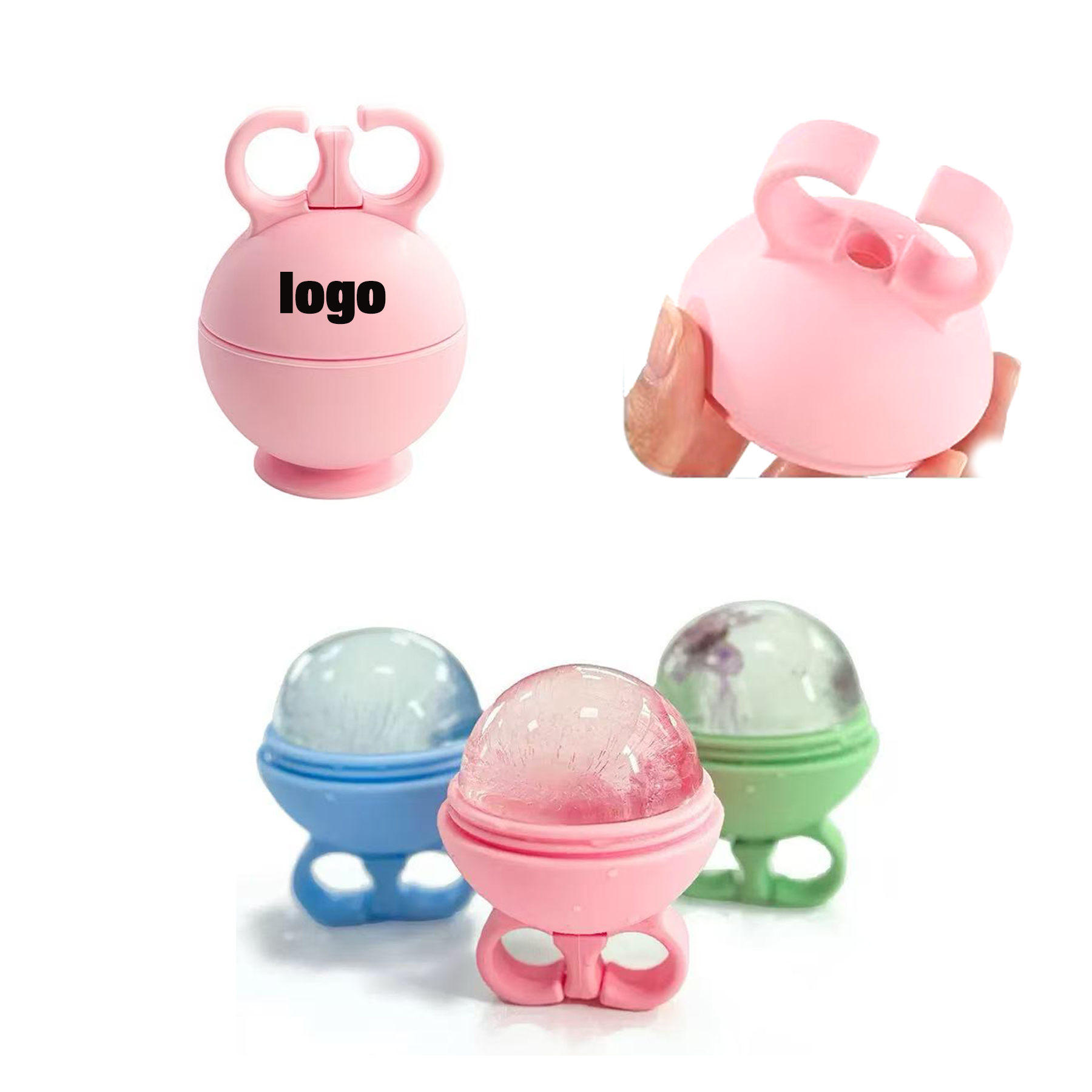 Silicone Face Mask Round Ice Tray 2