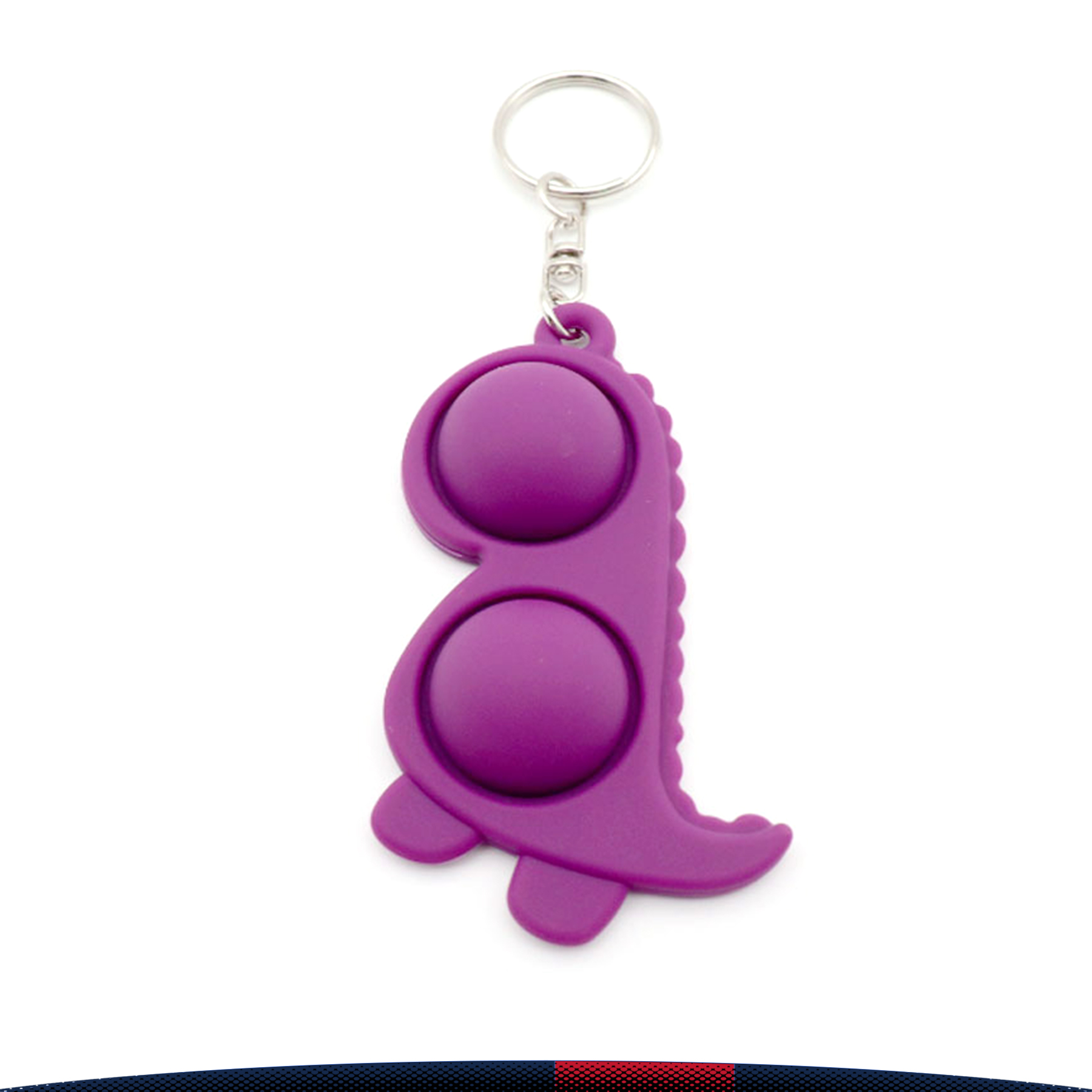 Dinosaur Push Pop Bubble Keychain 6