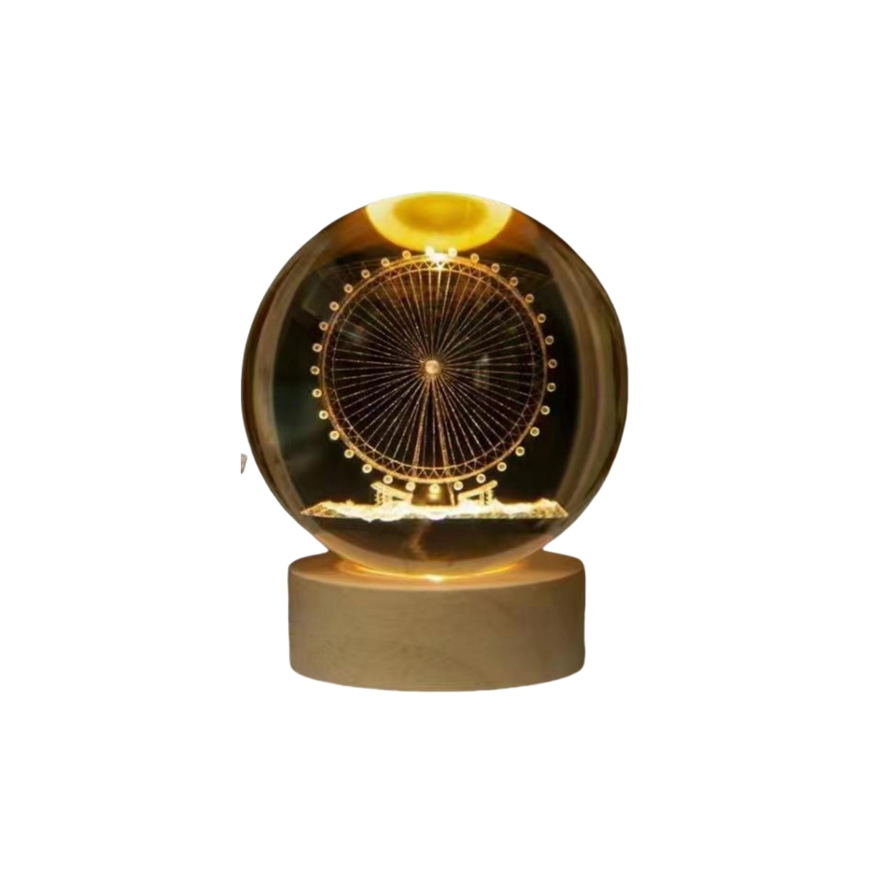 3D Pattern Crystal Ball Night Light 4
