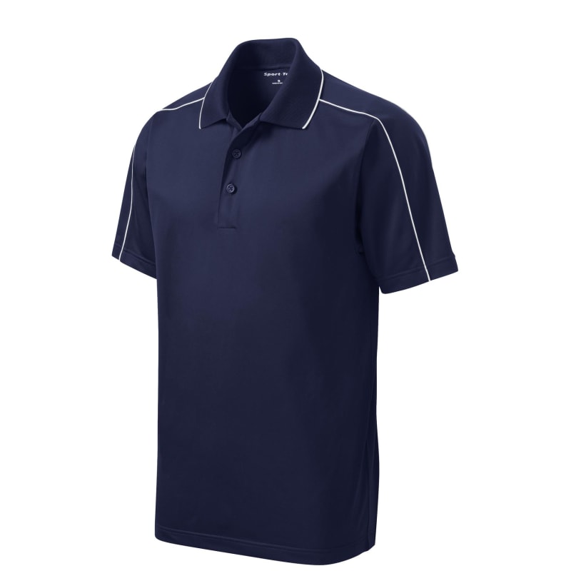 Sport-Tek Micropique Sport-Wick Piped Polo. 10