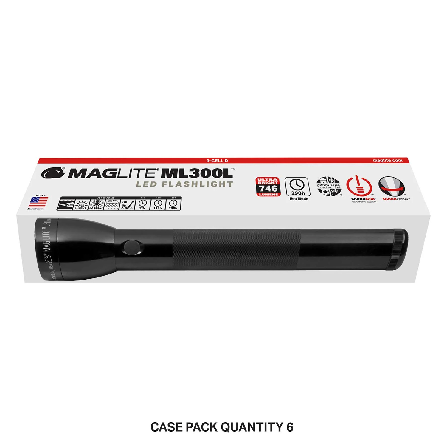Maglite® LED 3-Cell D Flashlight 9