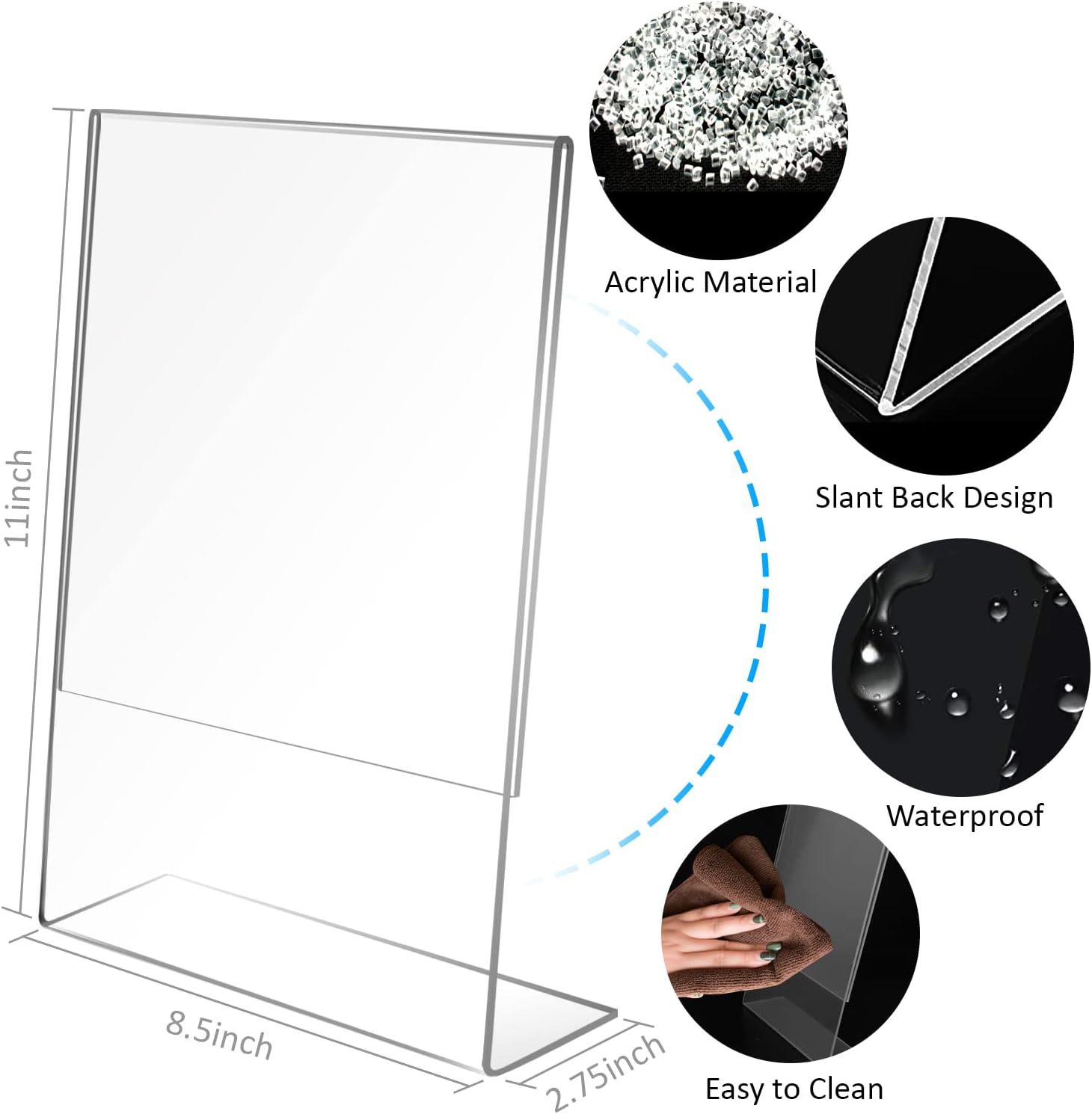 Acrylic Slant Sign Holder 1