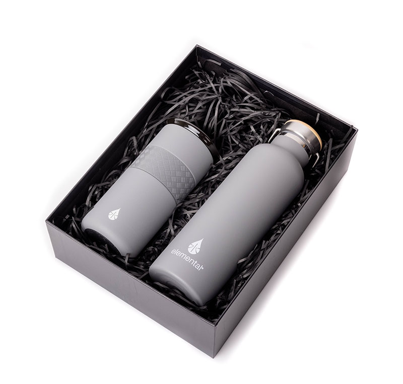 Elemental® Drinkware Giftset 25oz Classic Water Bottle & 16oz Artisan Tumbler - Vacuum Insulated 8