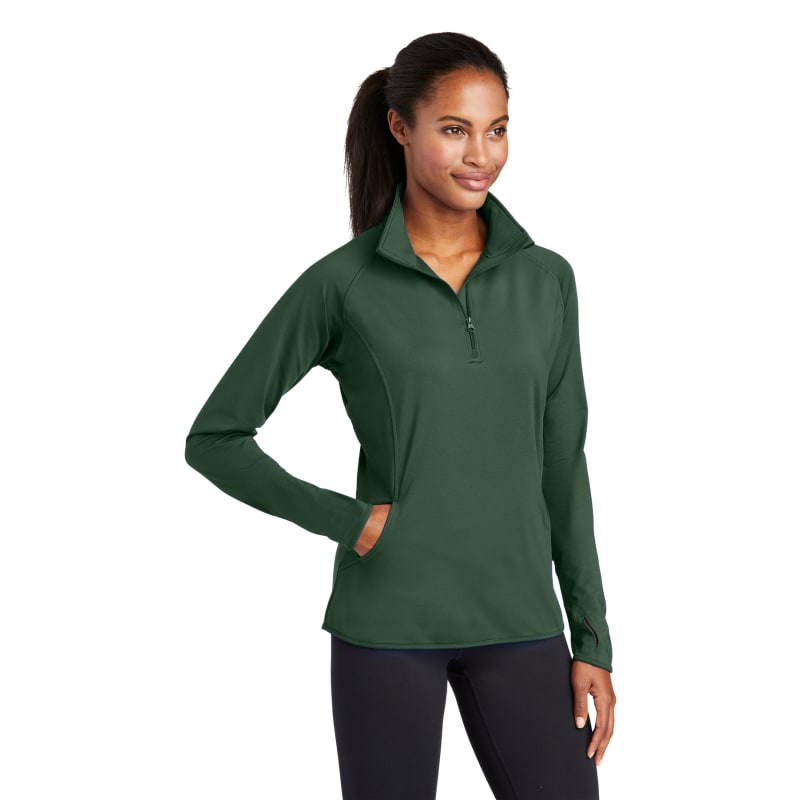 Sport-Tek Women's Sport-Wick Stretch 1/4-Zip Pullover. 80