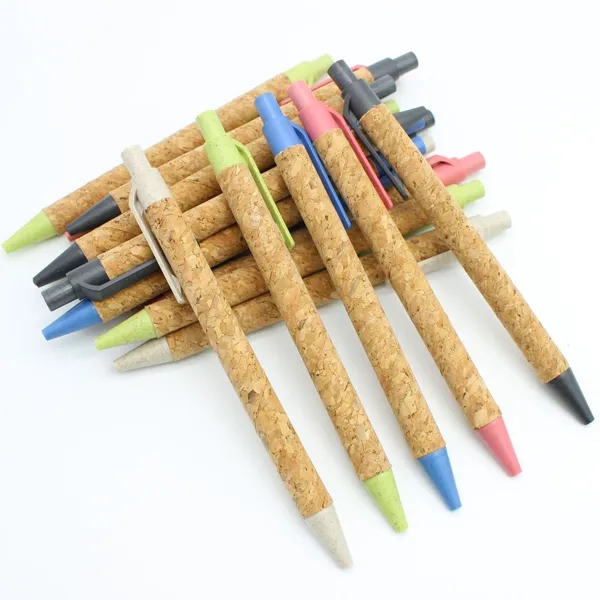 Cork and Wheat Straw Ballpoint Pen 8