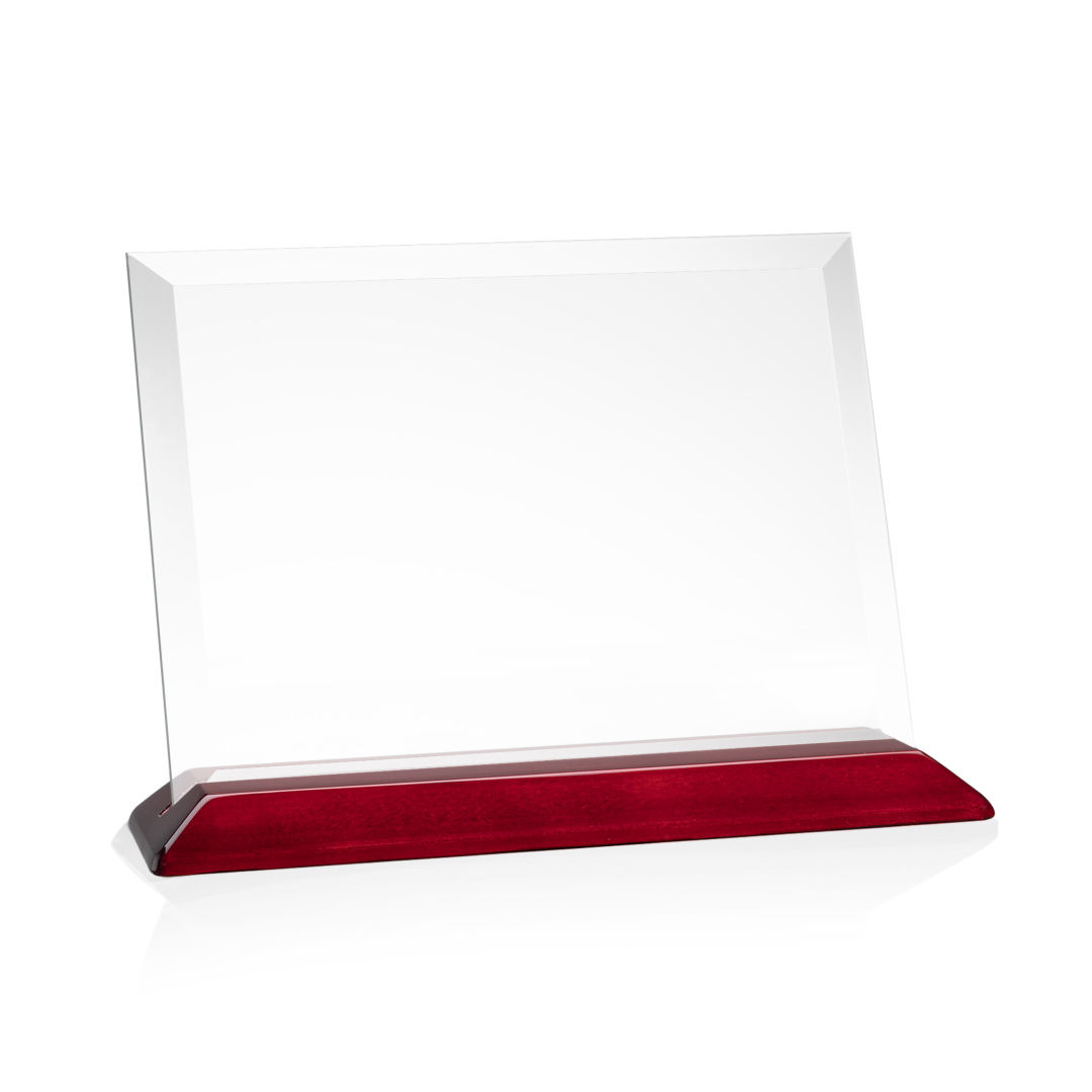 Embassy VividPrint™ Award - Starfire/Rosewood (Horiz) 6
