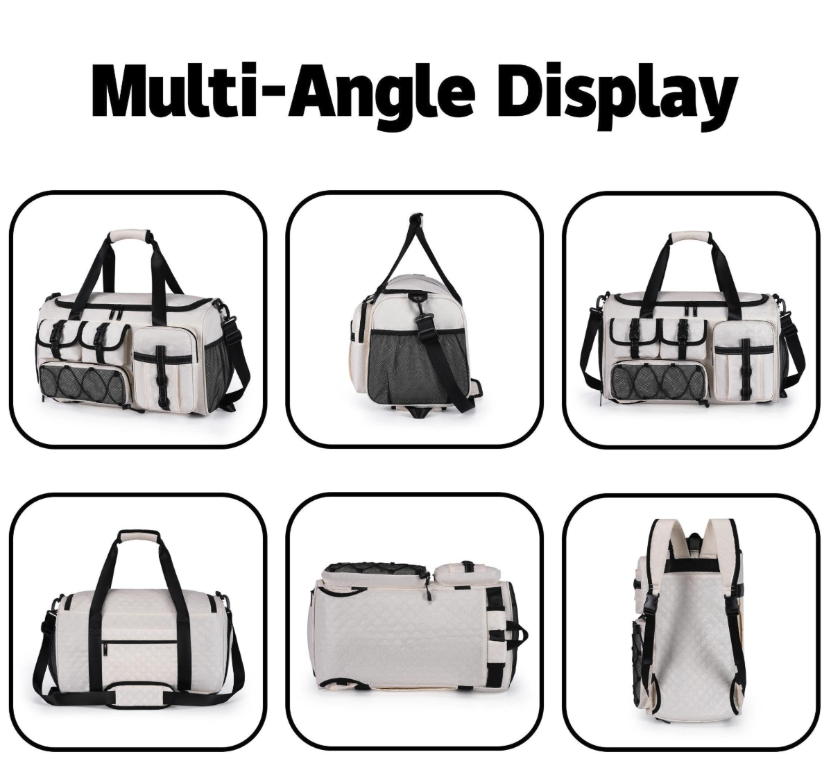 Workout Gym Backpack with Shoe Compartment Sports Duffel Bag 6