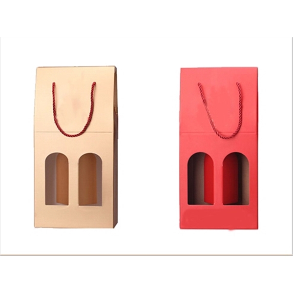 2 Bottle Wine Bag with Window 1