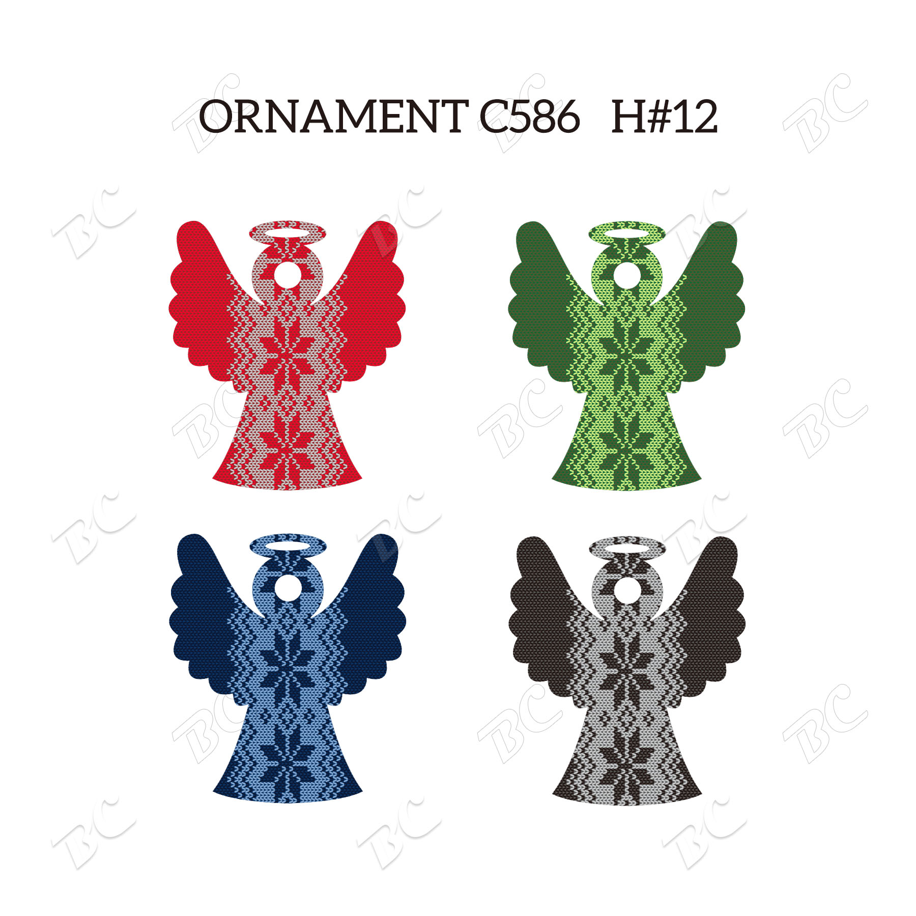 Free Shipping Full Color Christmas Ornament - Angel 11