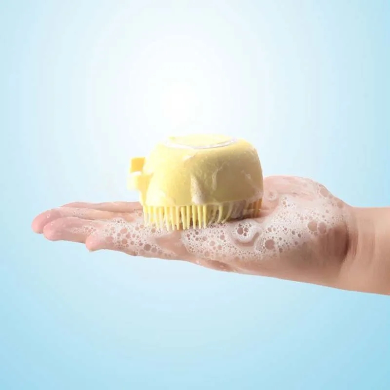 Soft Silicone Pet Shampoo Massage Shower Brush 3