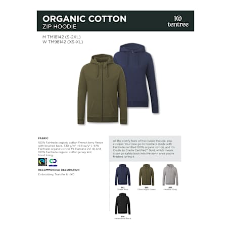 tentree Organic Cotton Zip Hoodie - Men's 108