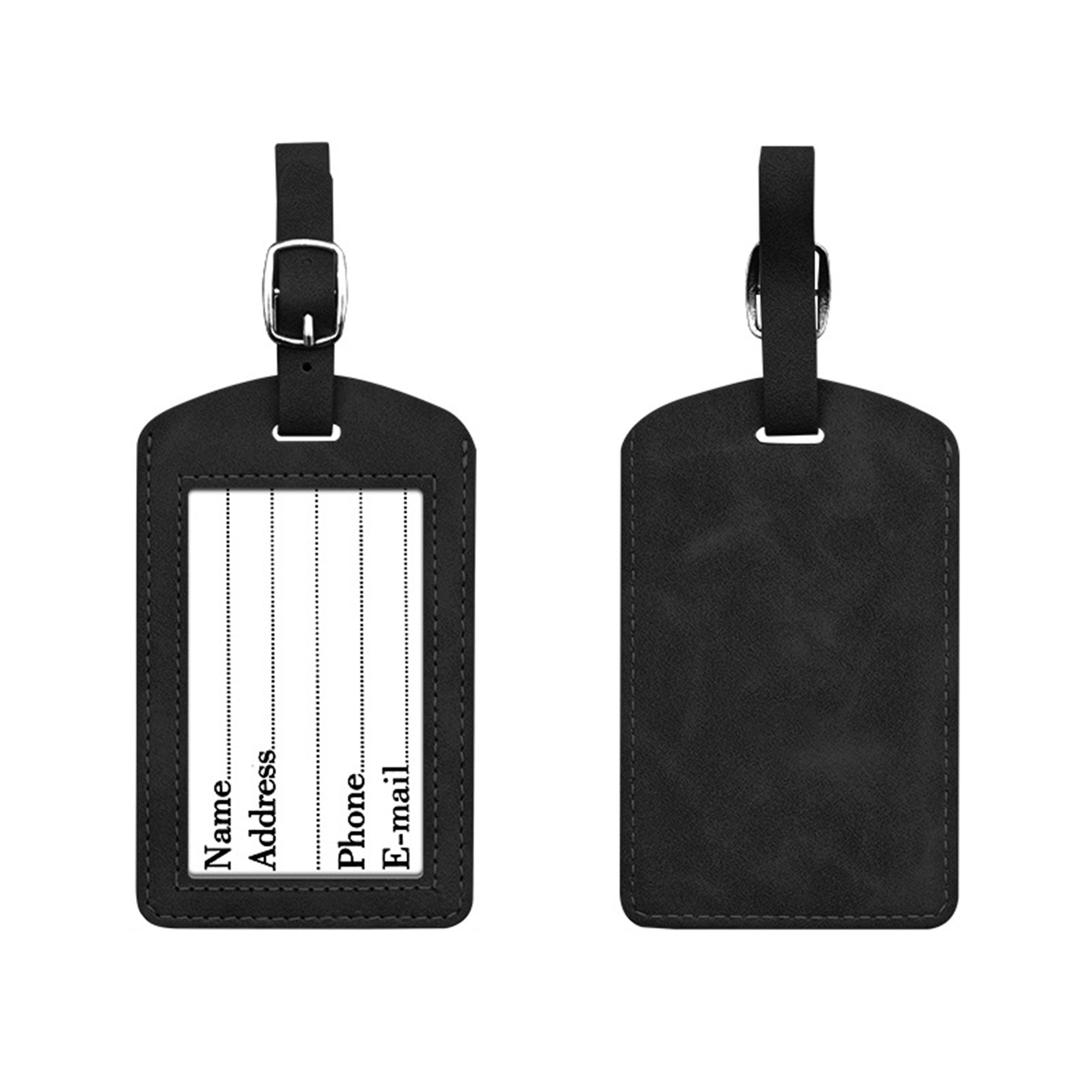 Debossed Premium Letherette Luggage Tag with Visable Window 8